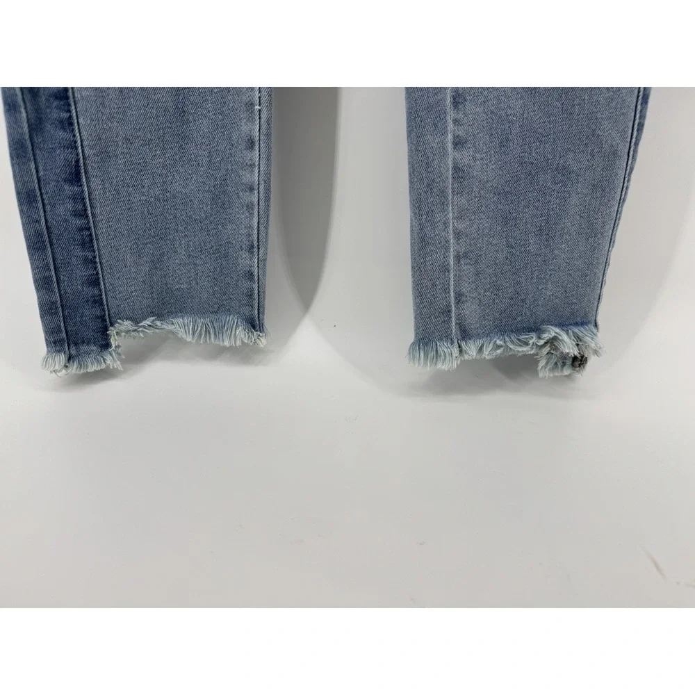 Judy Blue High Rise Vintage Wash Side Panel Detail Slim Fit  Sz 11/30‎ Fray Hem
